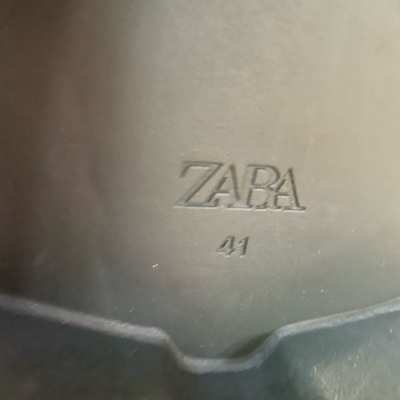 Women's ZARA Black Chunky Platform Lace Jp Oxford, Size 41 - Picture 5 of 8